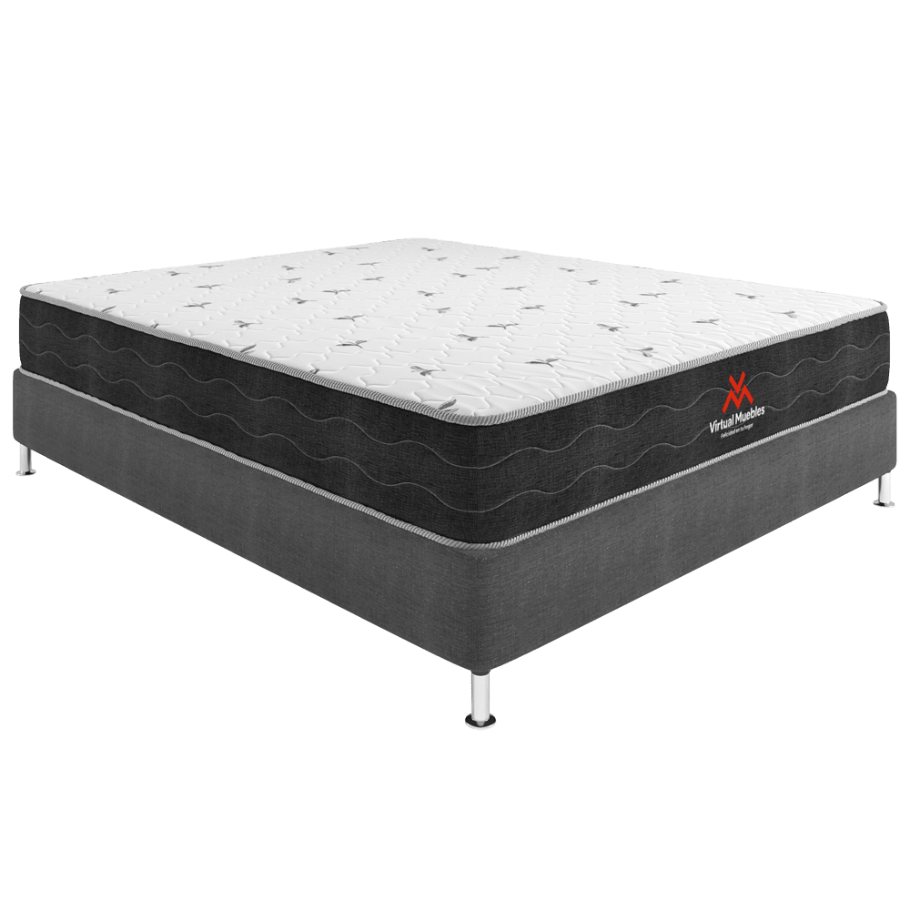 COMBO PARA HABITACIÓN THOR, INCLUYE CAMA QUEEN Y COLCHÓN