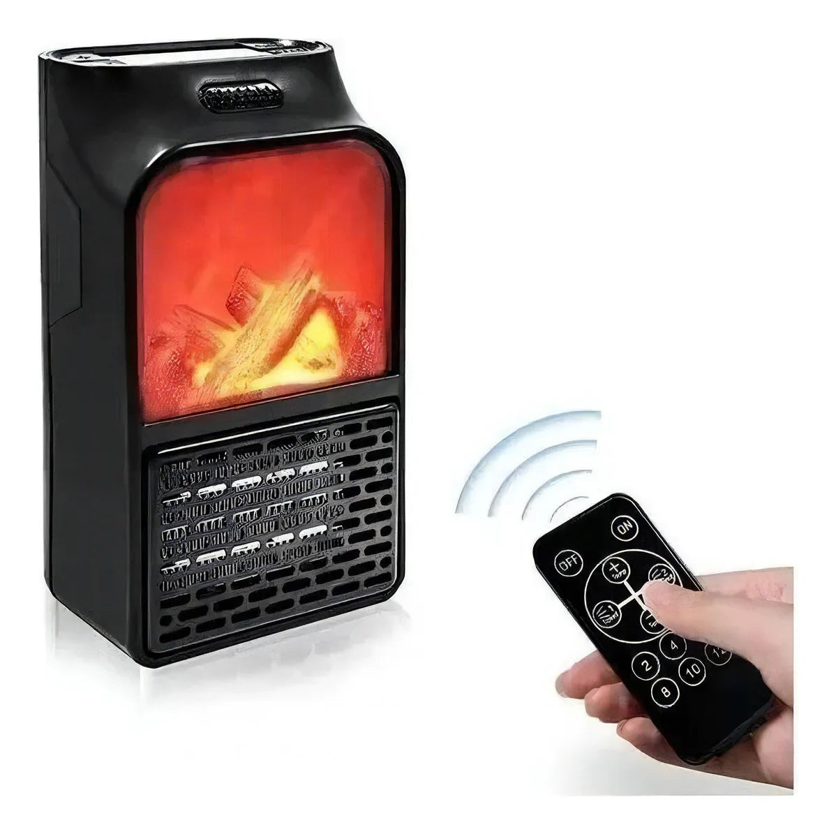 CALENTADOR CHIMENEA CALEFACCION HOGAR PORTATIL CON CONTROL