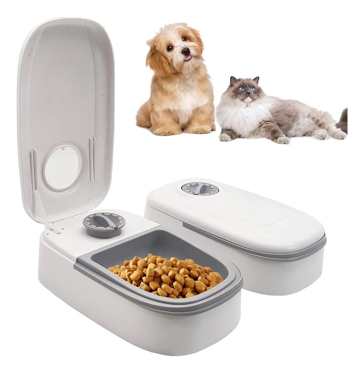 COMEDERO MASCOTAS PROGRAMABLE TEMPORIZADOR APERTURA ALIMENTO