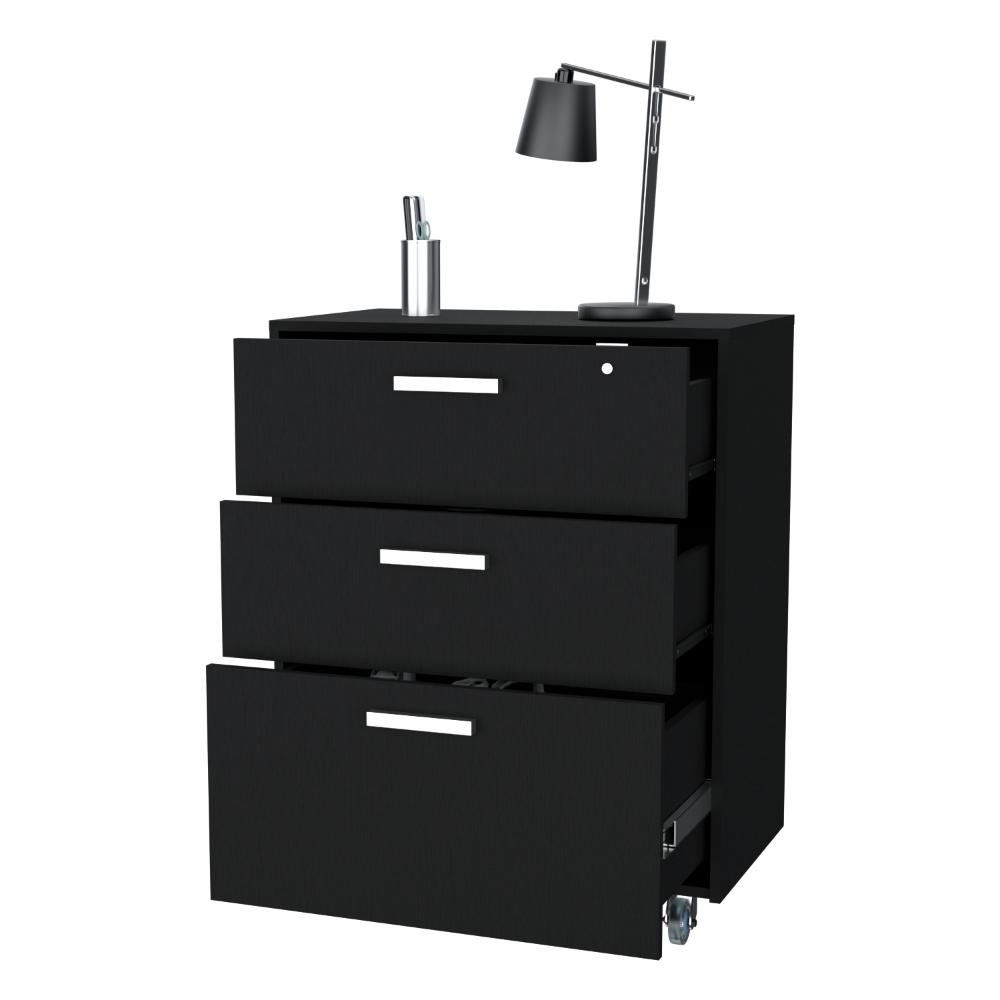 ARCHIVADOR MULTIUSOS SANDALO, WENGUE, CON CERRADURA Y LLAVE PARA PUERTA