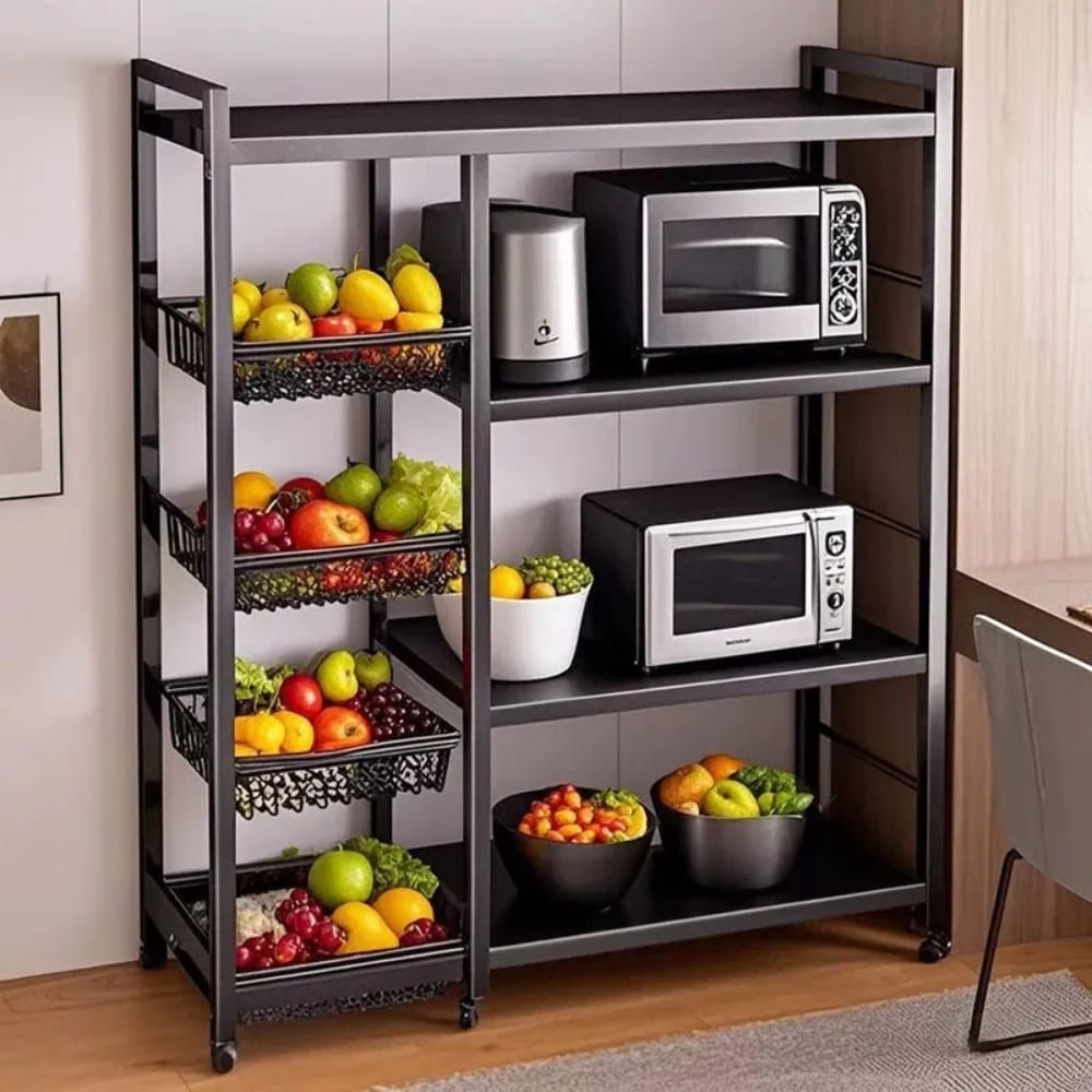 ORGANIZADOR MUEBLE COCINA HOGAR ELEGANTE 80 CM EN ACERO