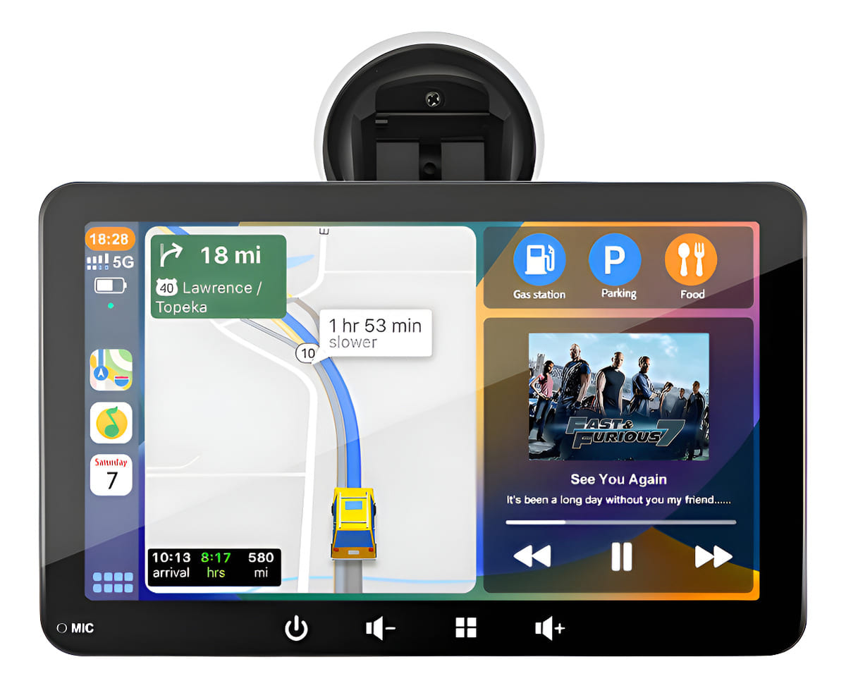 PANTALLA TÁCTIL CARRO APPLE CARPLAY ANDROID AUTO WIFI BT