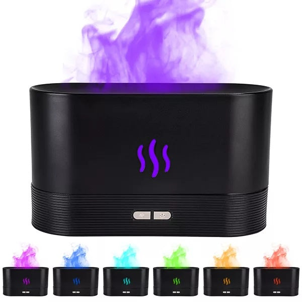 HUMIDIFICADOR DIFUSOR AROMAS CHIMENEA ESENCIA AROMATERAPIA COLOR COLORES 110V