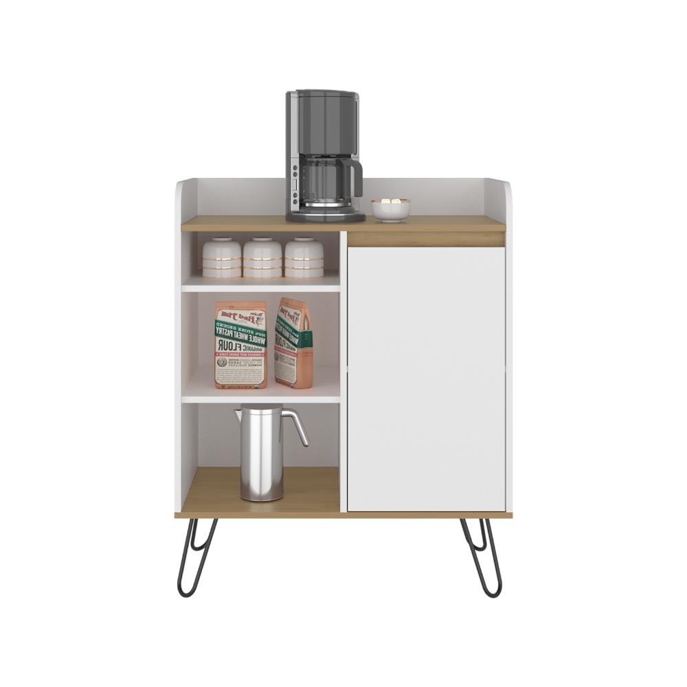 Alacena Espresso, Blanco Duqueza y Fresno Europeo, Con gran espacio de almacenamiento fFuncional