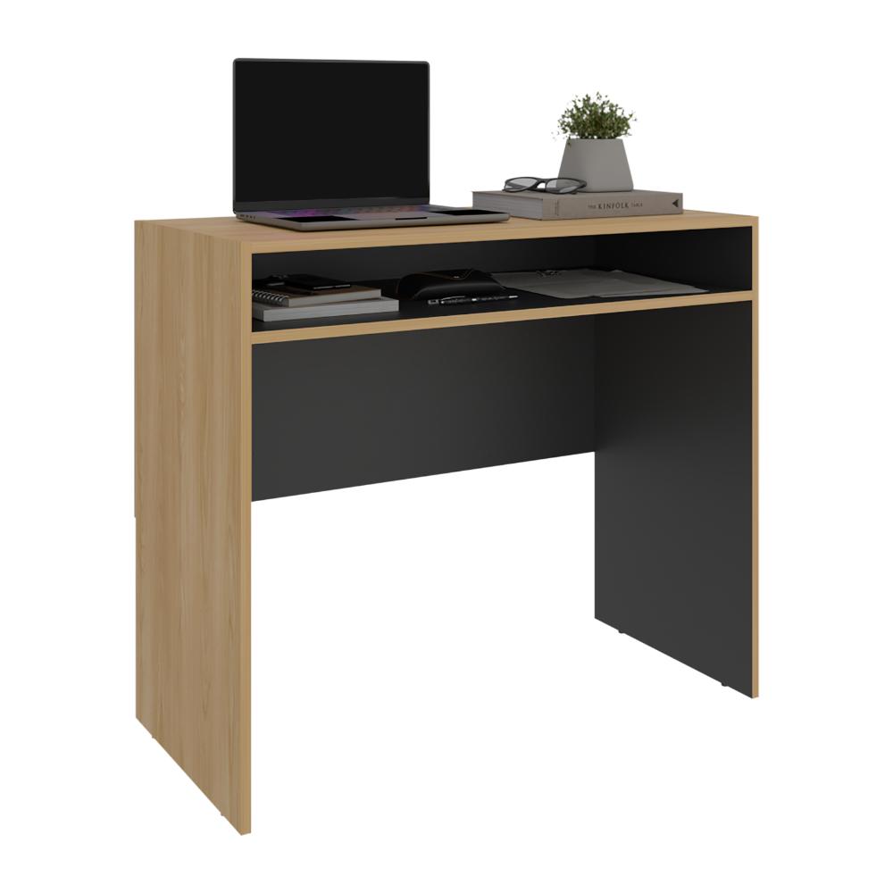 ESCRITORIO ESTELAR, FRESNO EUROPEO Y WENGUE, CUENTA CON UN ENTREPAÑO