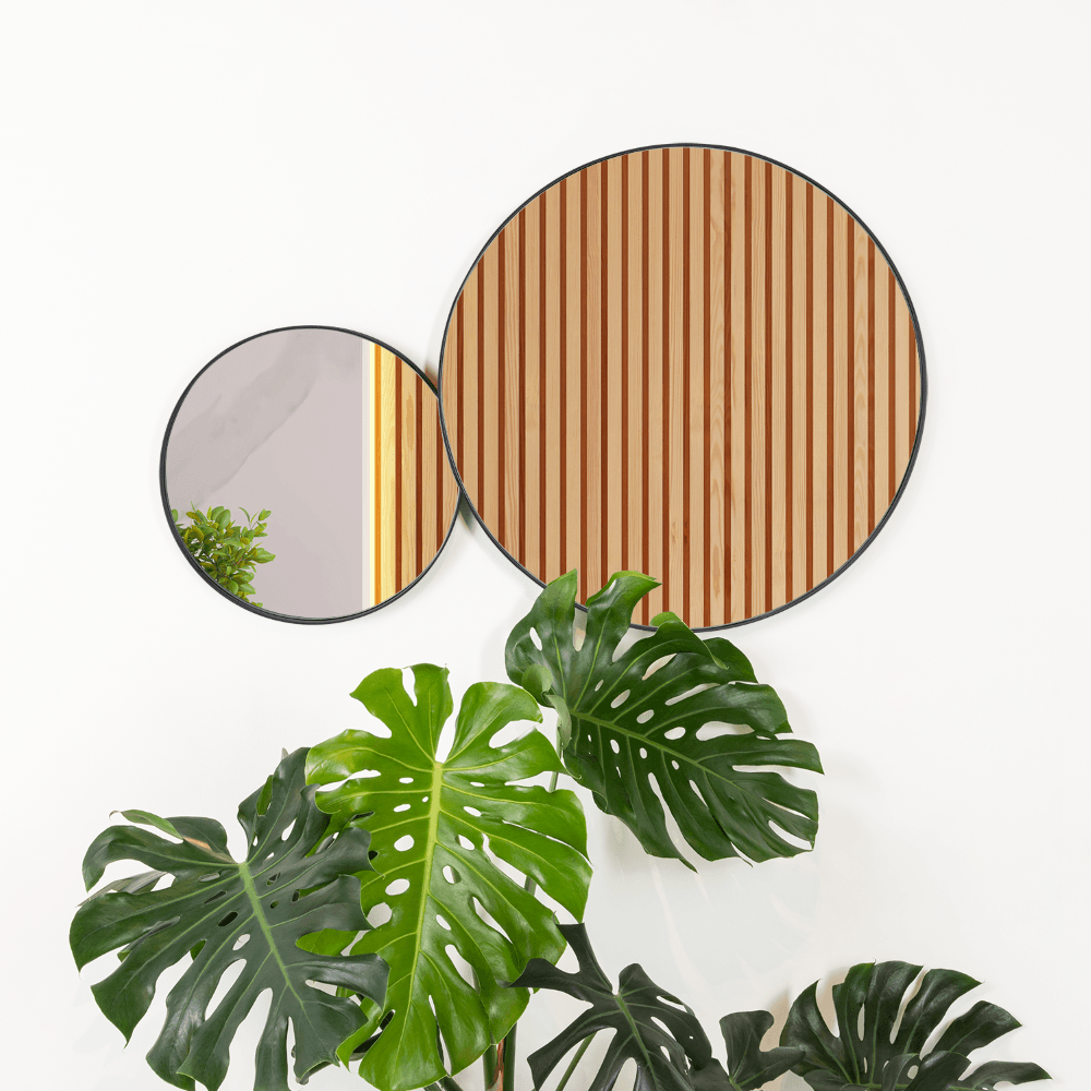 ESPEJO CIRCULAR GEORGE, NEGRO, DISEÑO MODERNO