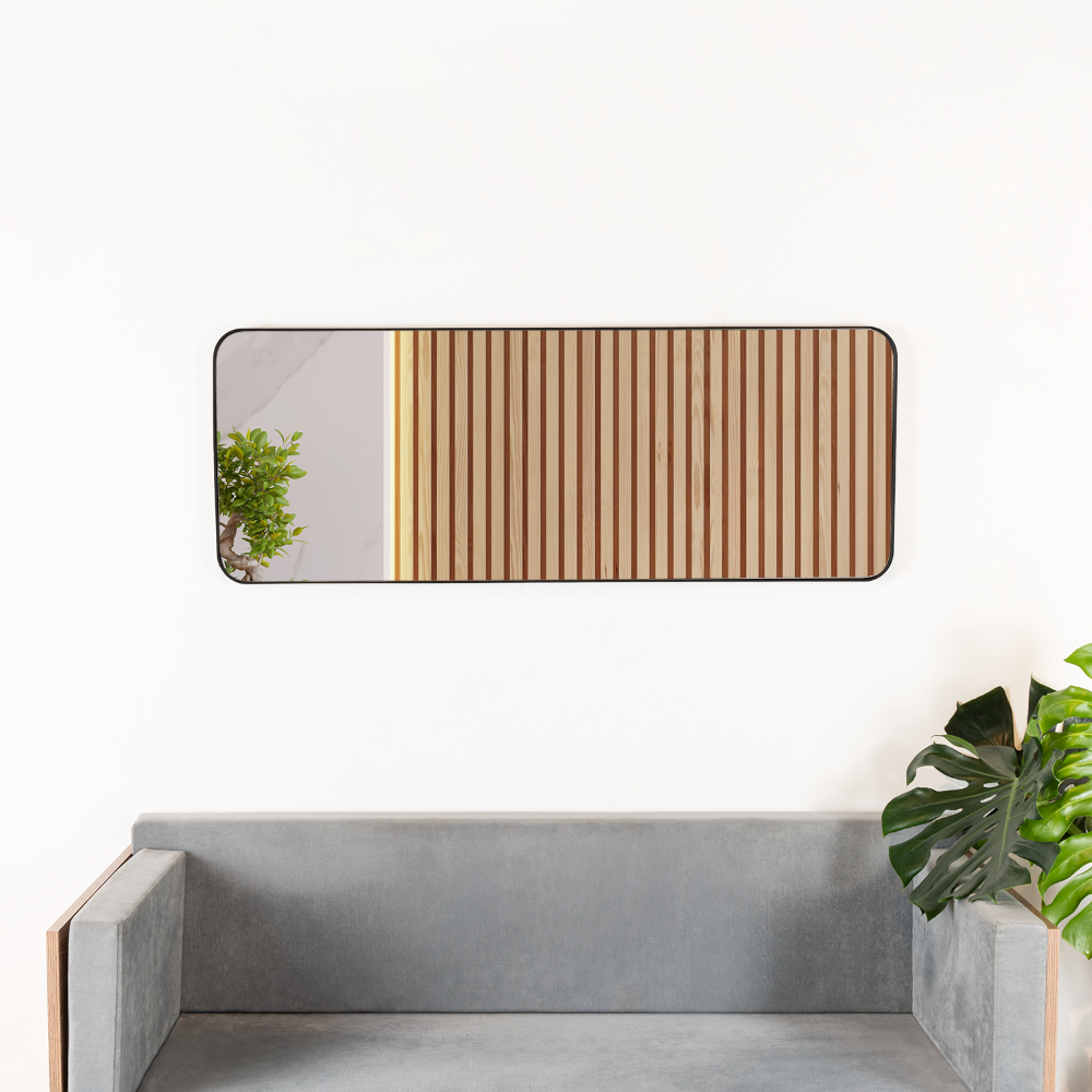 ESPEJO LOKY RECTANGULAR, NEGRO