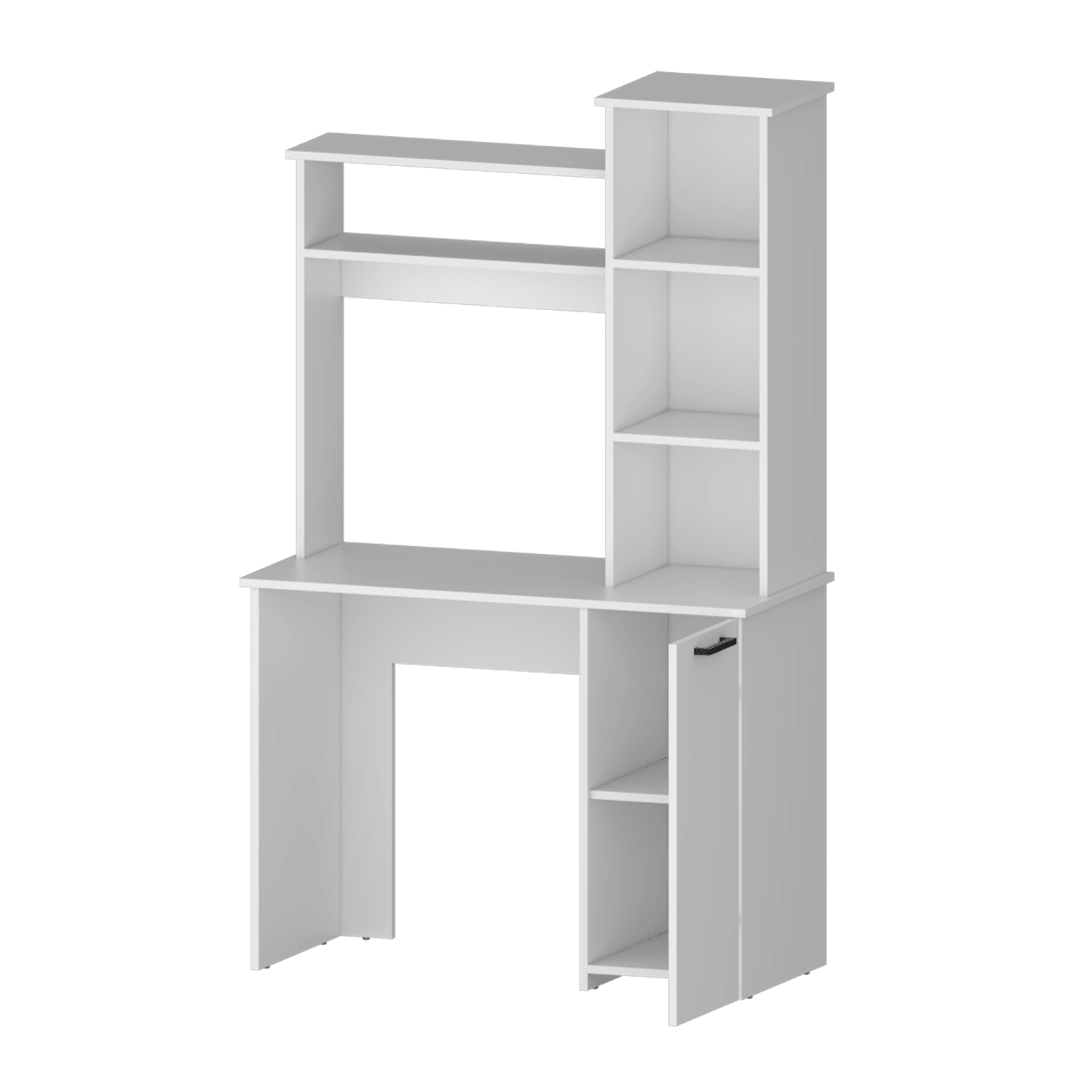 ESCRITORIO SIVAK, BLANCO, CON UNA PUERTA ABATIBLE Y ESPACIO PARA UBICAR OBJETOS ZF