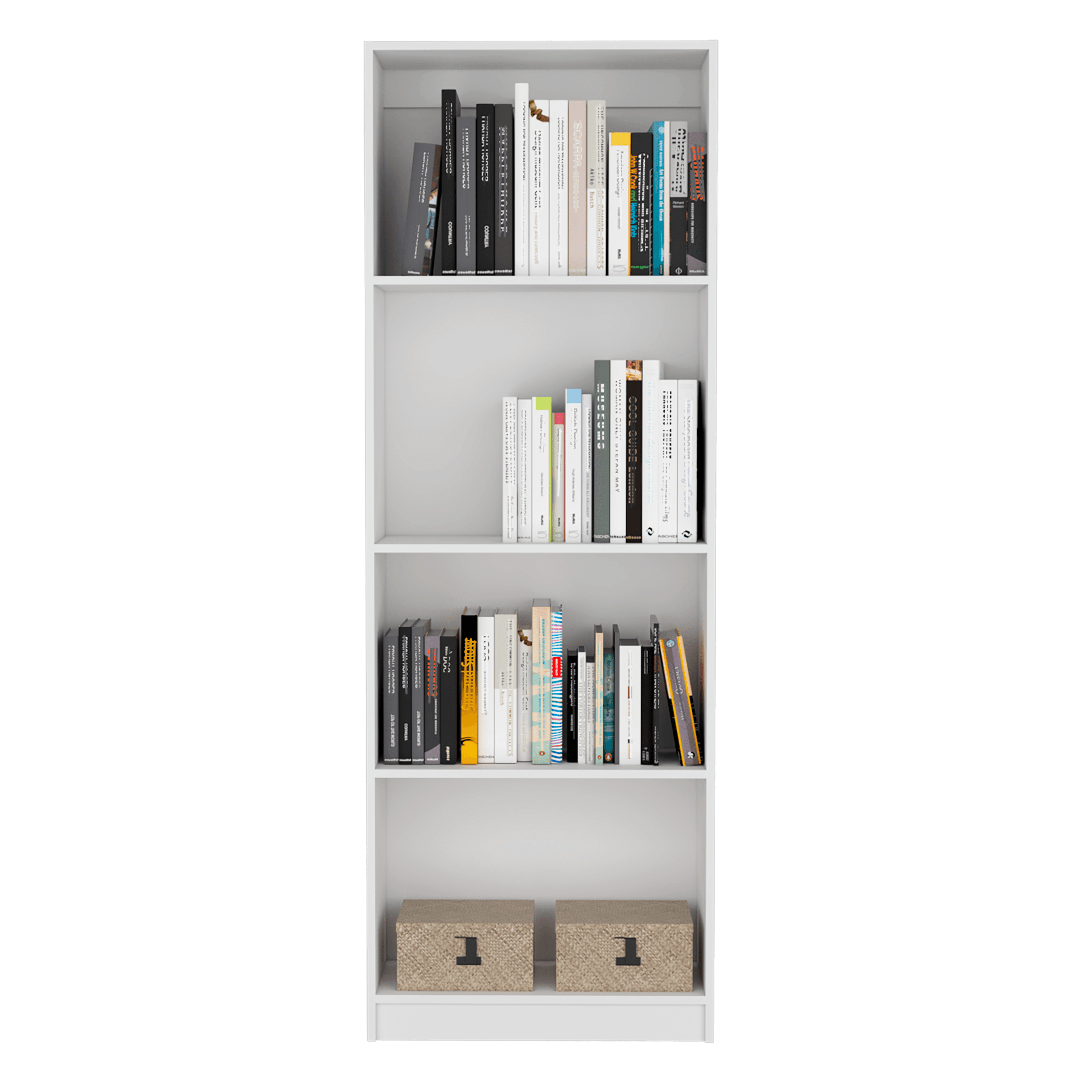 COMBO DE BIBLIOTECAS HOME, BLANCO INCLUYE TRES BIBLIOTECAS SIN PUERTAS