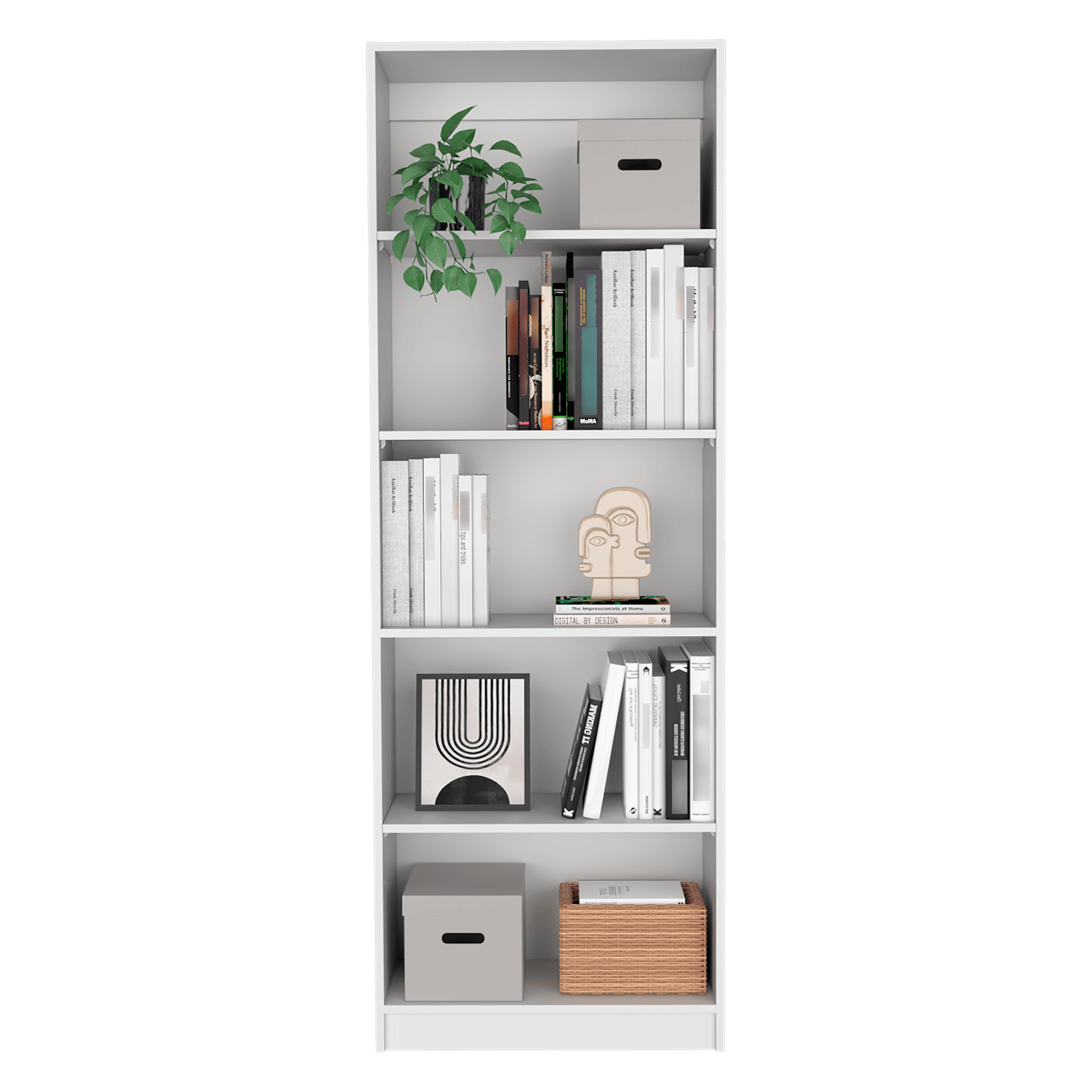 COMBO DE BIBLIOTECAS HOME ECO, BLANCO INCLUYE TRES BIBLIOTECAS