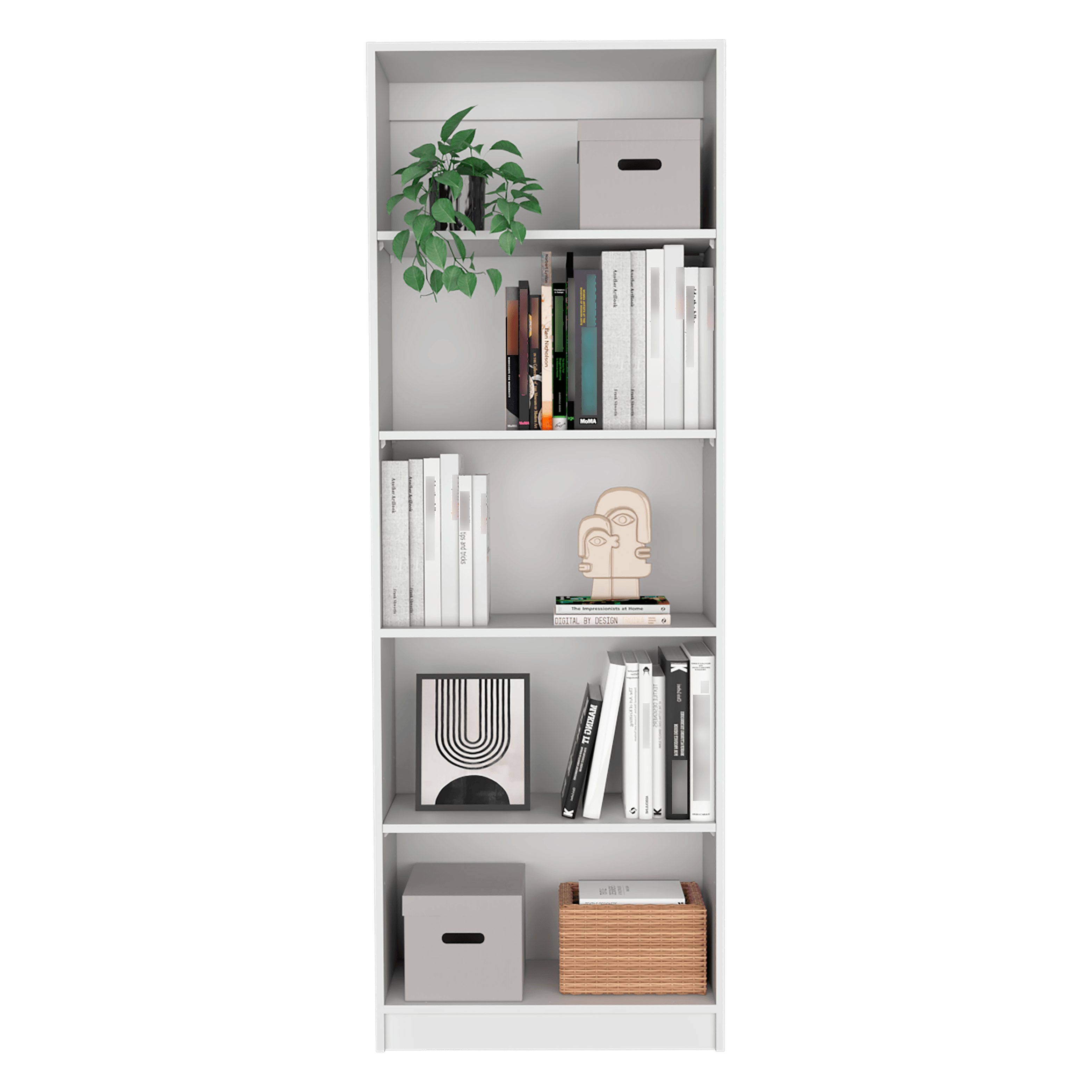 COMBO DE BIBLIOTECAS HOME ECO, BLANCO, INCLUYE TRES BIBLIOTECAS.