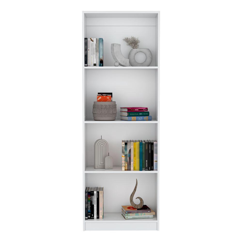 BIBLIOTECA HOME, BLANCO, CON CUATRO ENTREPAÑOS ZF