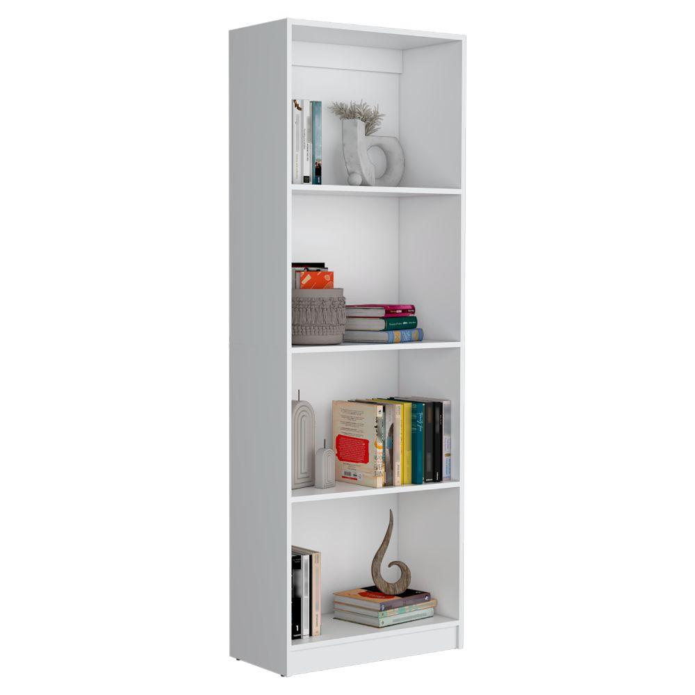 BIBLIOTECA HOME, BLANCO, CON CUATRO ENTREPAÑOS ZF