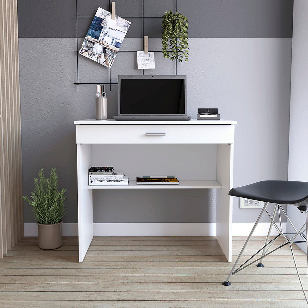 ESCRITORIO 80 CAJÓN, BLANCO