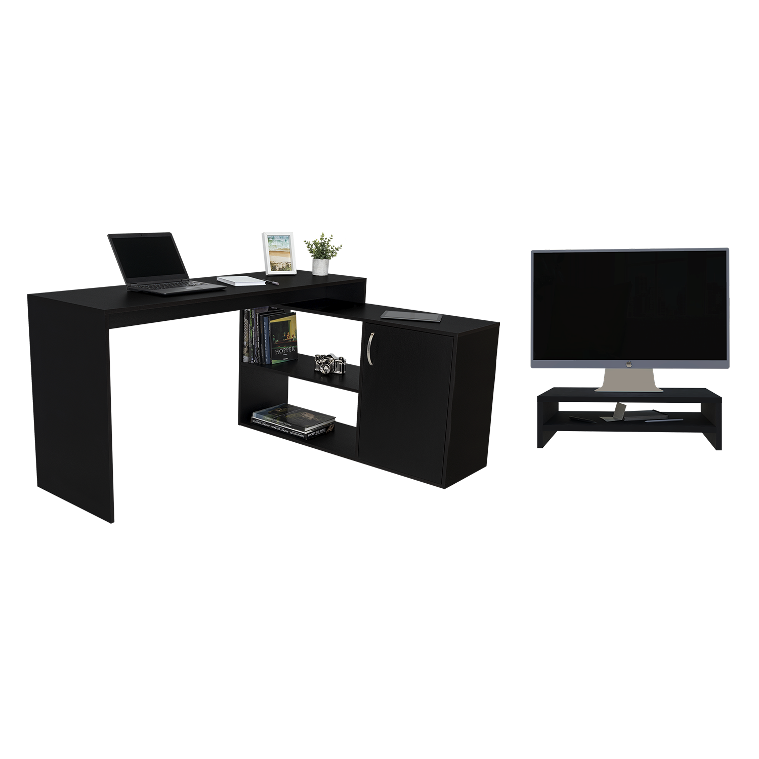 COMBO PARA OFICINA SAVONA, INCLUYE ESCRITORIO Y BASE MONITOR