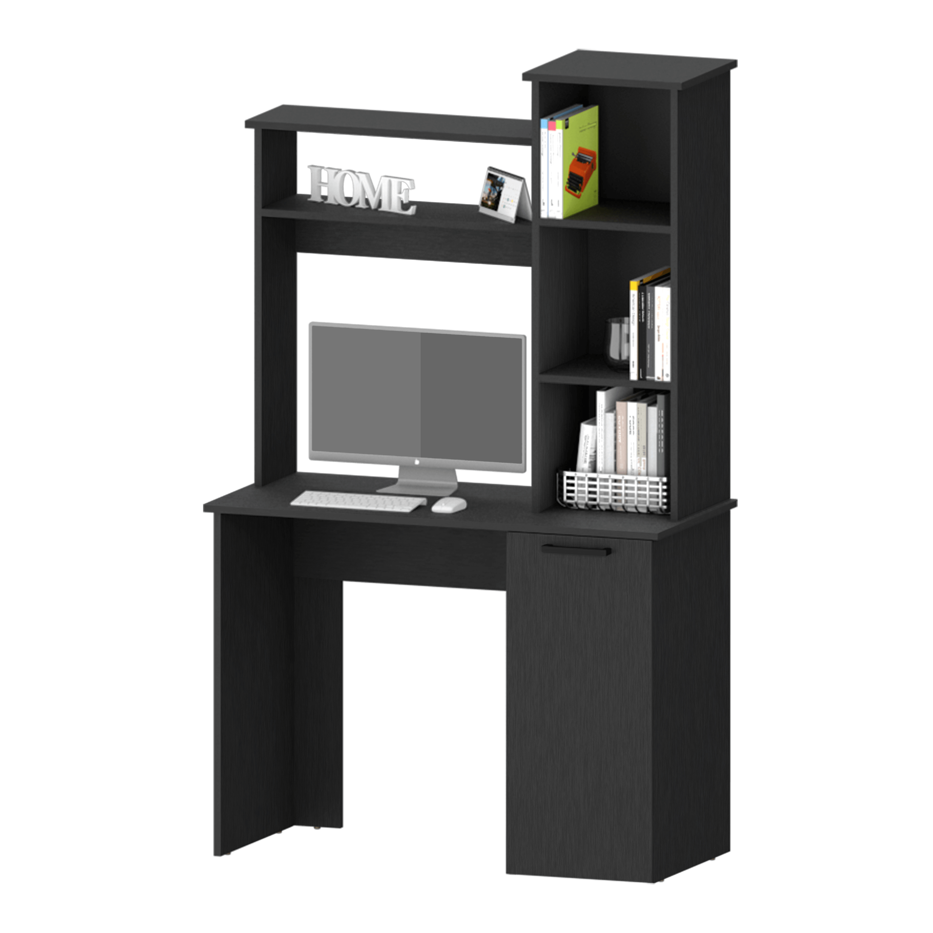 ESCRITORIO SIVAK, WENGUE, CON UNA PUERTA ABATIBLE Y ESPACIO PARA UBICAR OBJETOS ZF