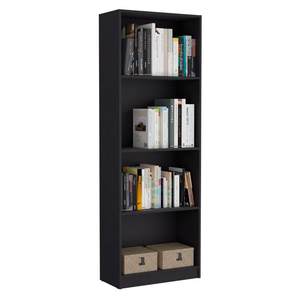 BIBLIOTECA HOME, WENGUE, CON CUATRO ENTREPAÑOS ZF