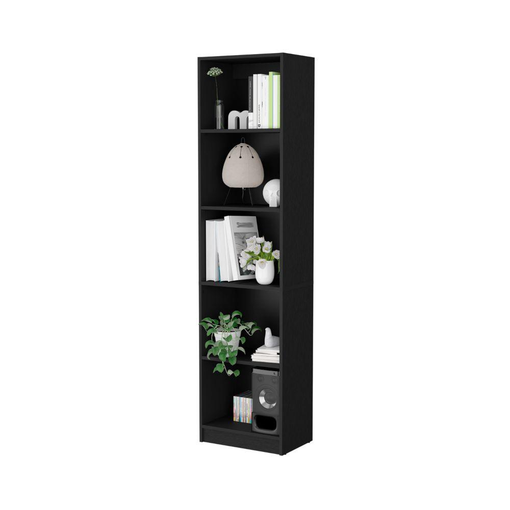 BIBLIOTECA HOME, WENGUE, CON CINCO ENTREPAÑOS ZF
