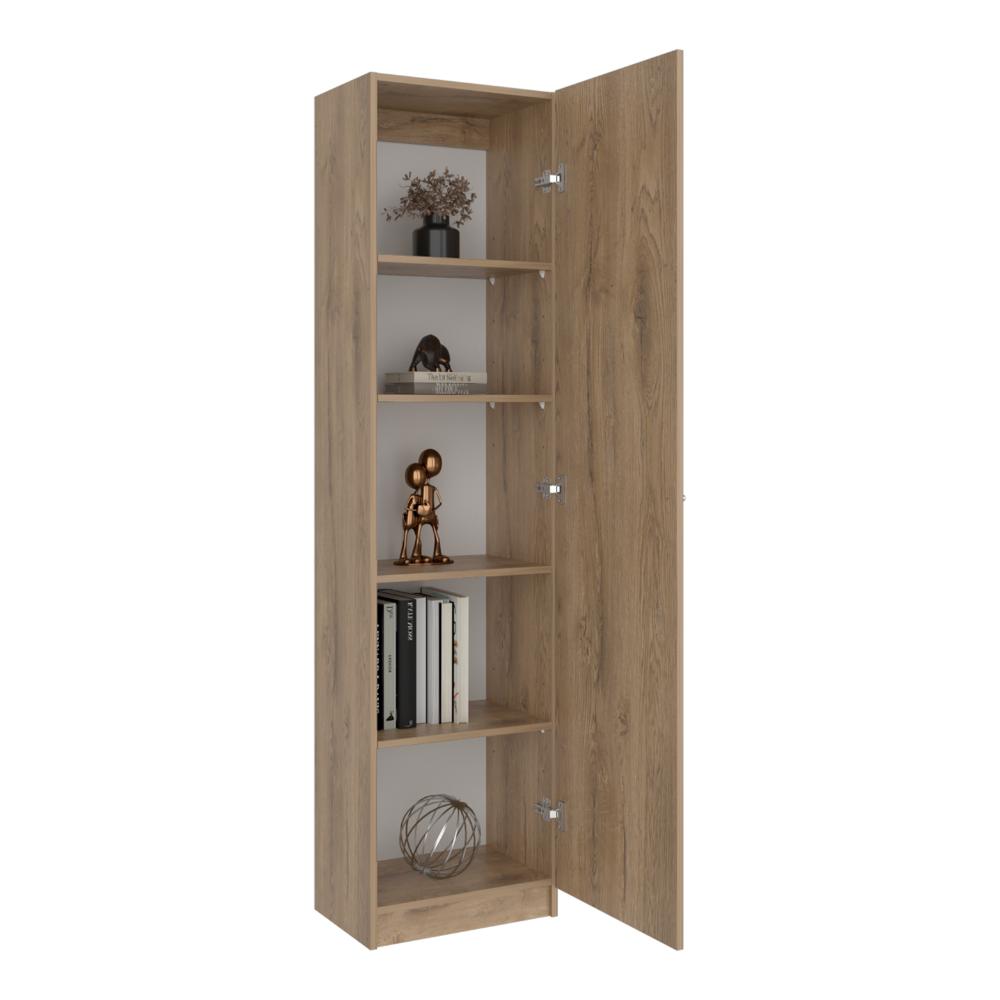 Biblioteca Home Eco, Macadamia, con Cinco Entrepaños ZF