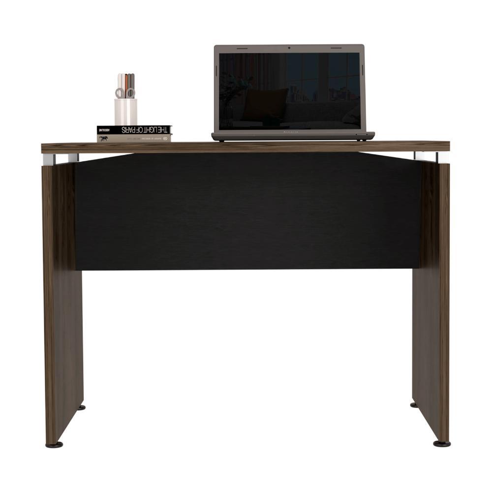 ESCRITORIO CONCEPT 100, WENGUE Y CHOCOLATE, CON AMPLIA SUPERFICE