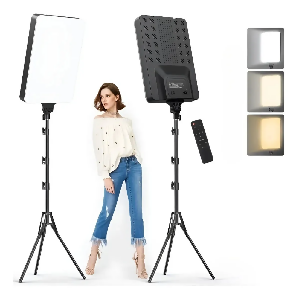 PANEL LUZ LED VIDEO FOTOGRAFÍA PROFESIONAL TRÍPODE CONTROL