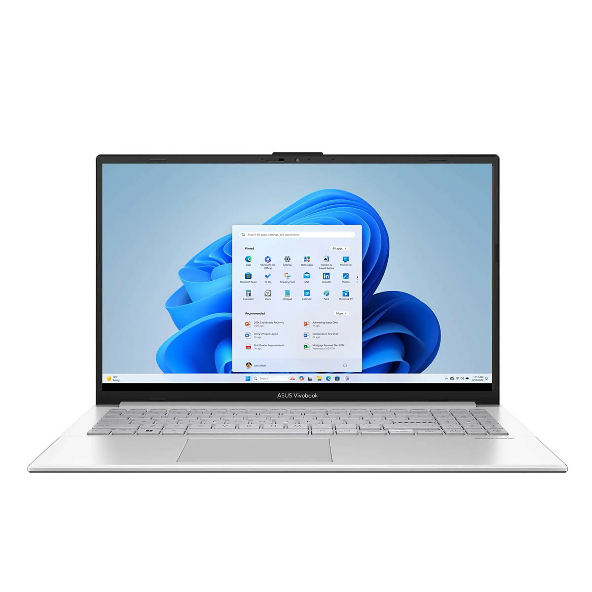 PORTATIL ASUS VIVOBOOK GO 15.6” FHD LAPTOP WITH INTEL I3-N305, 8GB RAM, 256GB UFS, WIN 11 COOL SILVER E1504GA-WS35