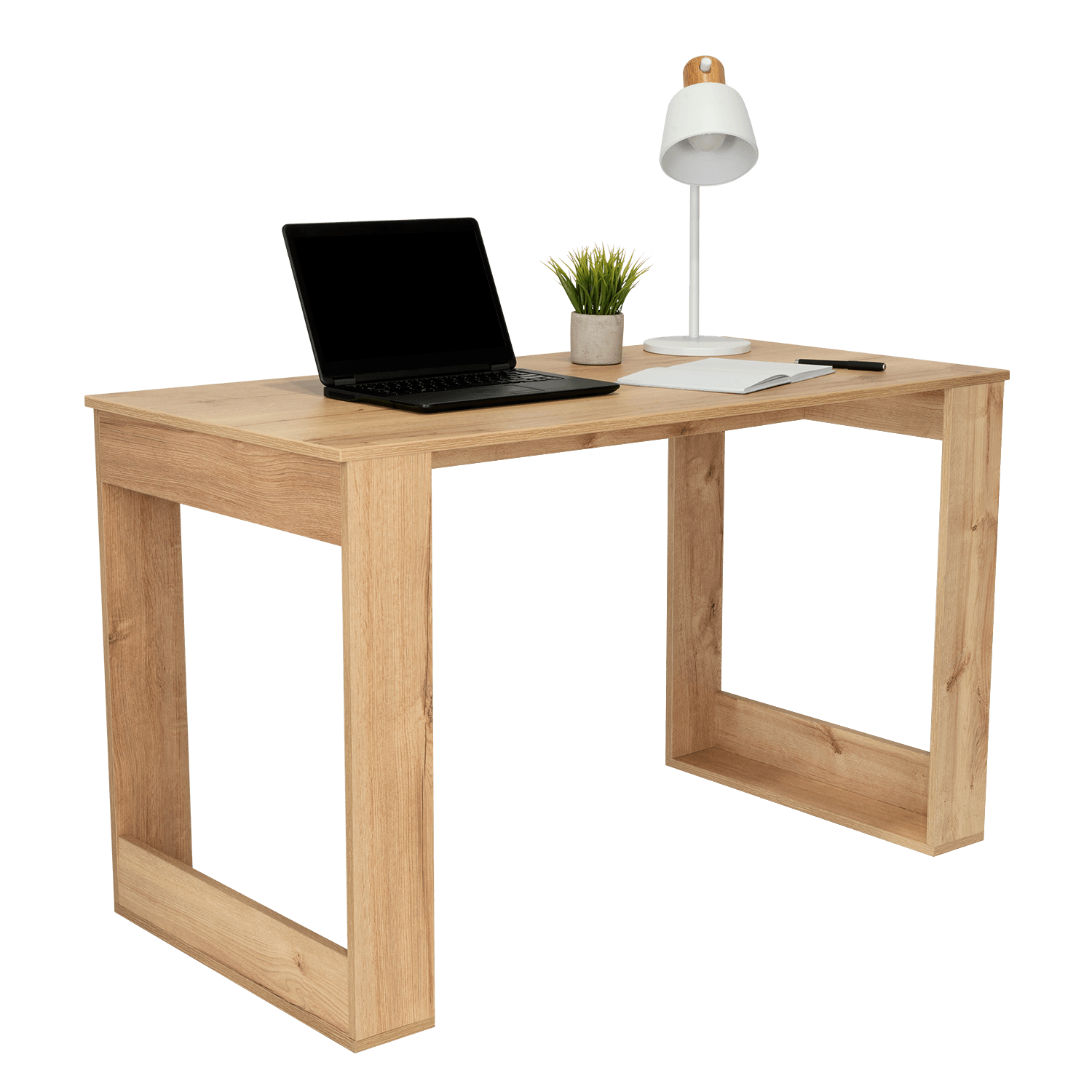 ESCRITORIO ELORA, CAFÉ CLARO, IDEAL PARA ESPACIOS DE TRABAJO