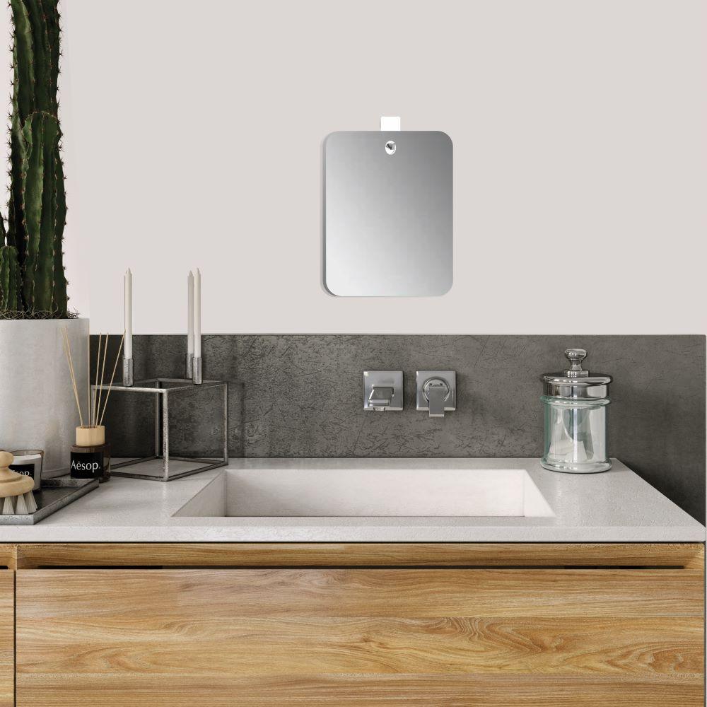 ESPEJO RECTANGULAR BASIC, GRIS, DISEÑO MODERNO