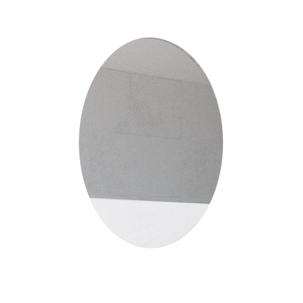 ESPEJO OVALADO FERRARA, GRIS, CON LUZ LED