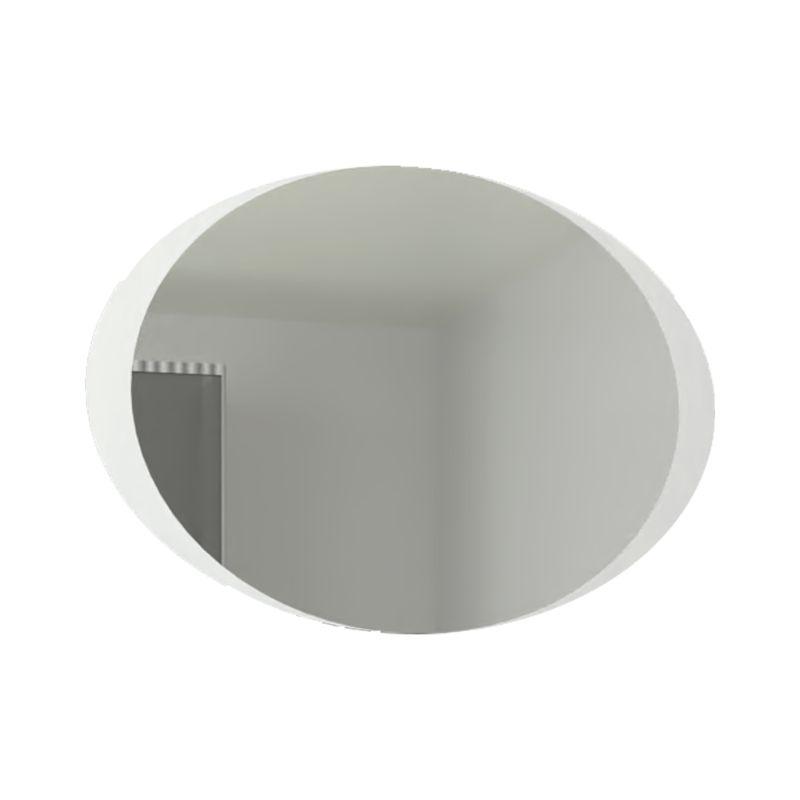 ESPEJO OVALADO VARESE, GRIS, CON LUZ LED