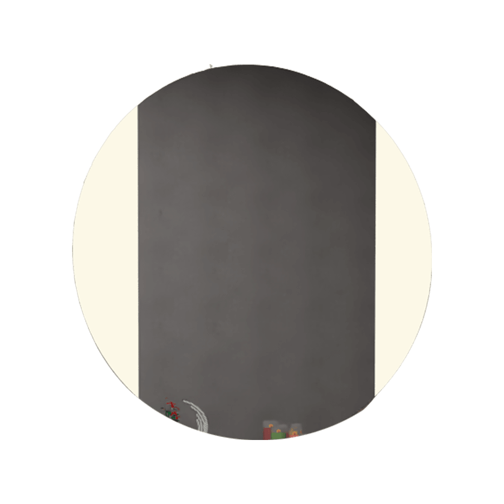 ESPEJO CIRCULAR LUCCA, GRIS, CON LUZ LED