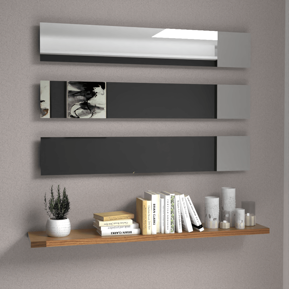 ESPEJO RECTANGULAR ATENAS, CAPRI 75, ENSAMBLE A LA PARED CON CINTA DOBLE FAZ
