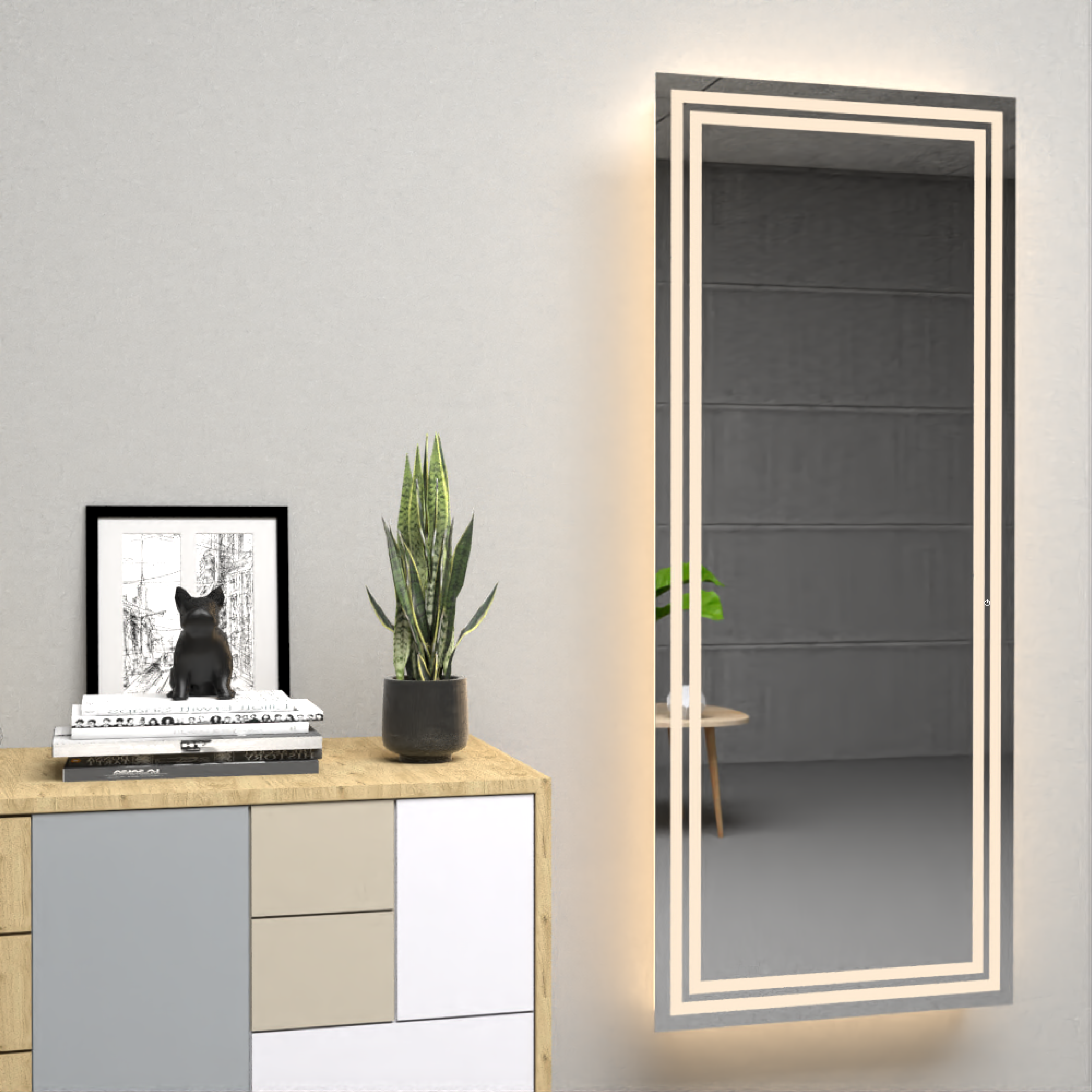 ESPEJO RECTANGULAR VALENCIA LED+TOUCH