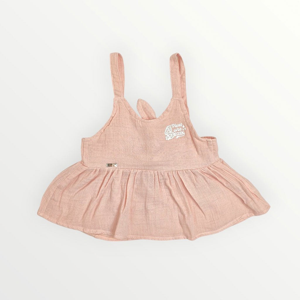 8781 - BLUSA PLIQUE PARA NIÑA JUNIOR | TOP CORTO ALGODÓN SOSTENIBLE