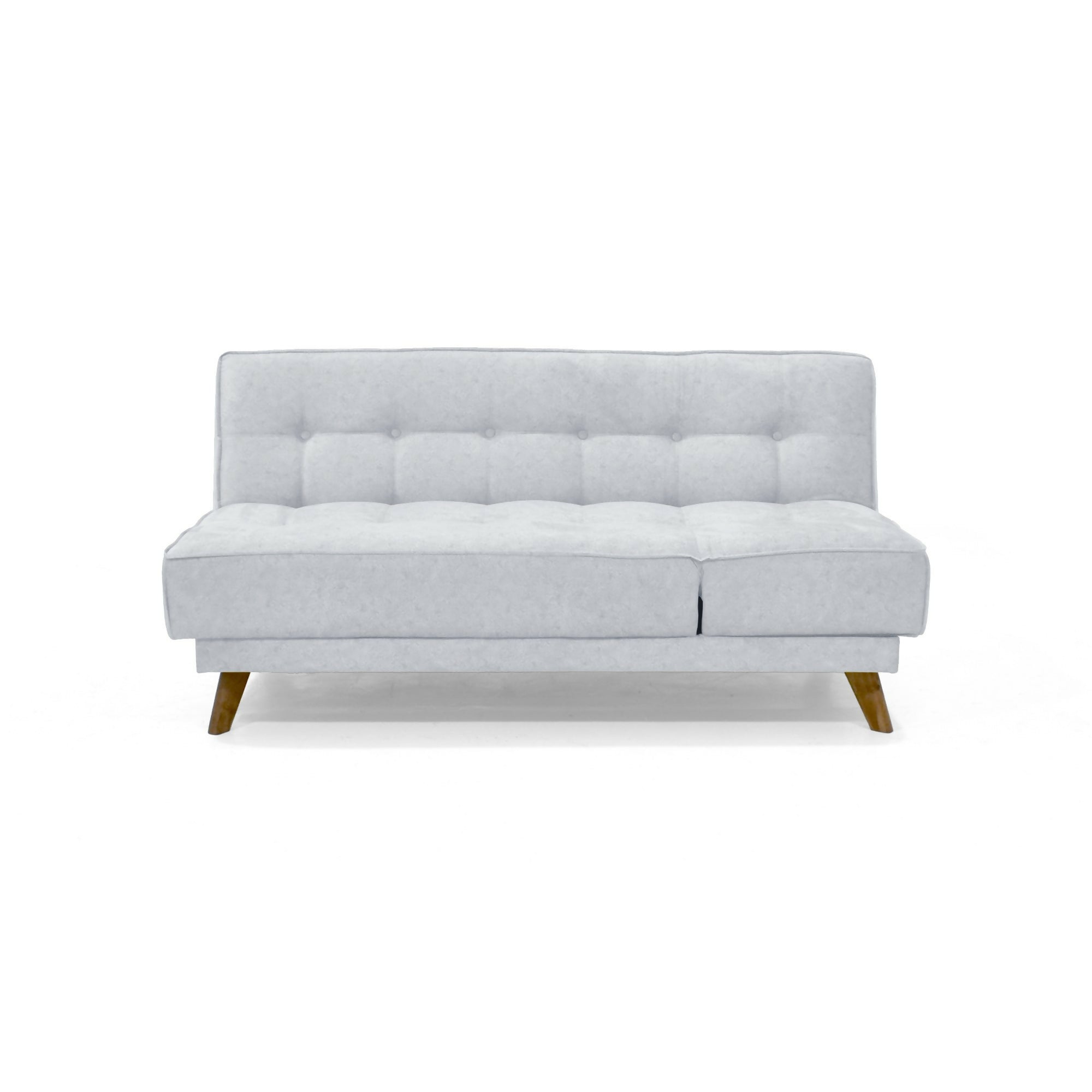 SOFA CAMA PETRA 177X89X83 RECLINABLE EN 5 POSICIONES TELA PLATA