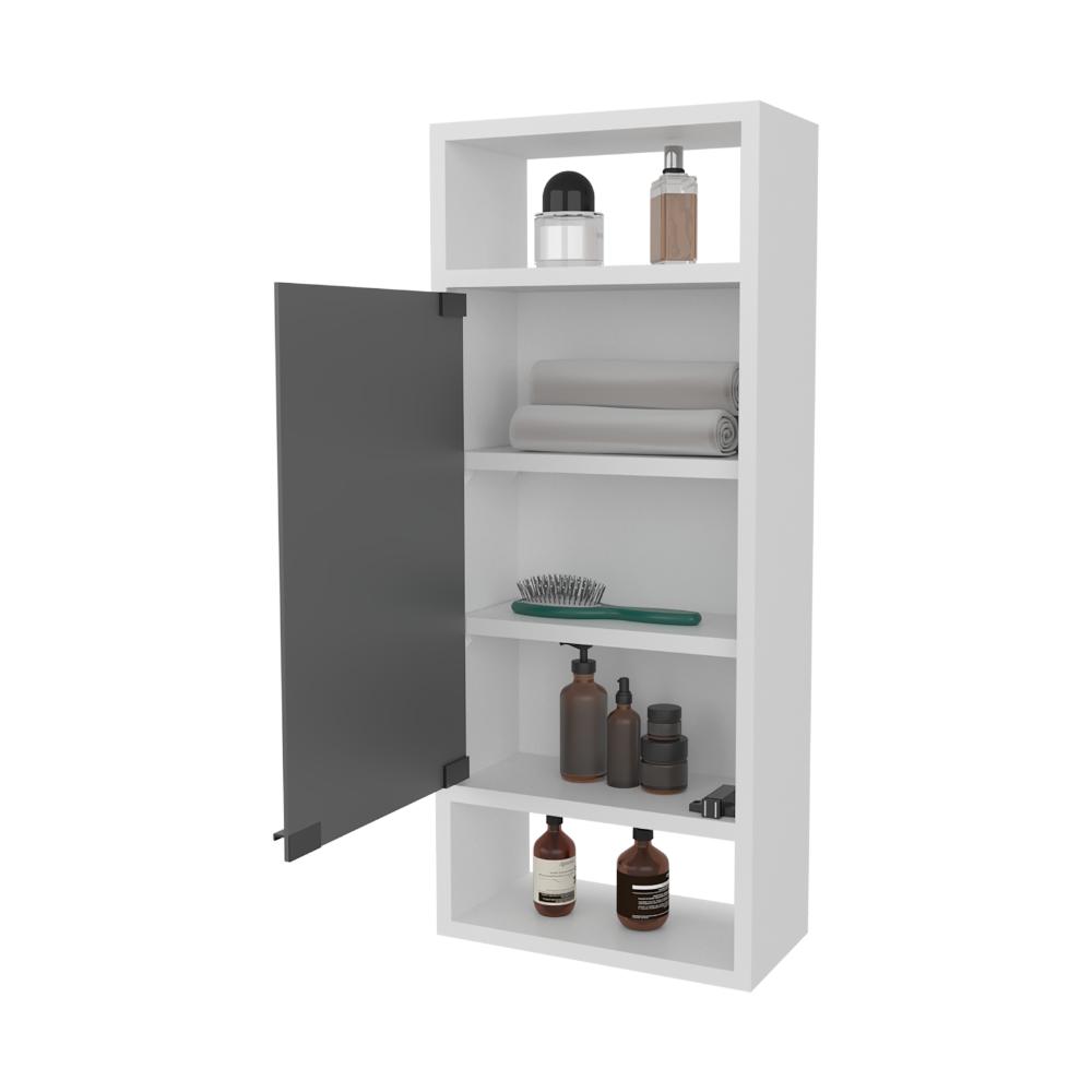 GABINETE DE BAÑO UROS, BLANCO DUQUEZA, CON COMPARTIMENTOS PARA UBICAR OBJETOS ZF