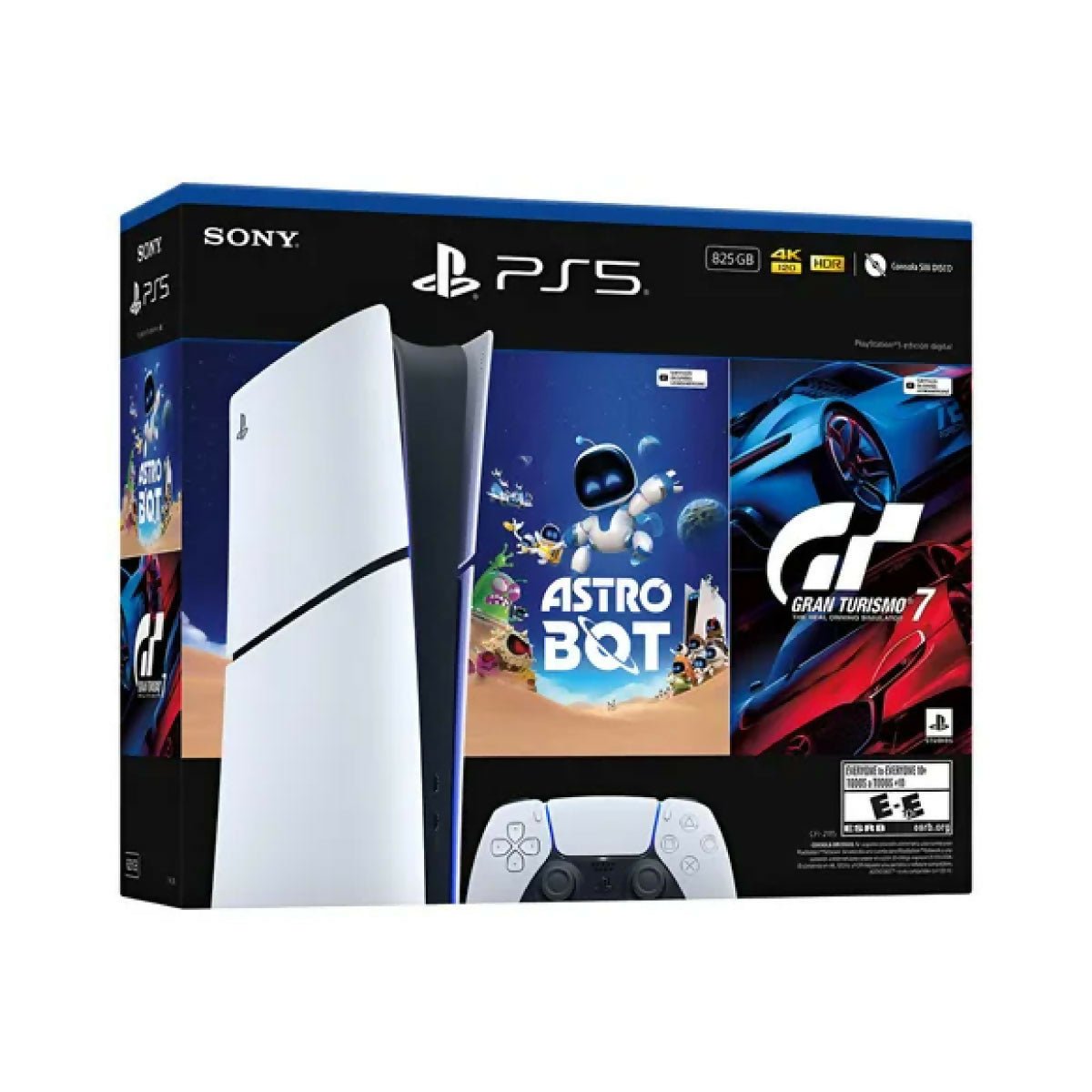 CONSOLA SONY - PS5 CFI 2115 (825 GB) BUNDLE LATAM DIGITAL GT7 (VOUCHER) + ASTRO BOT (VOUCHER) 711719023760