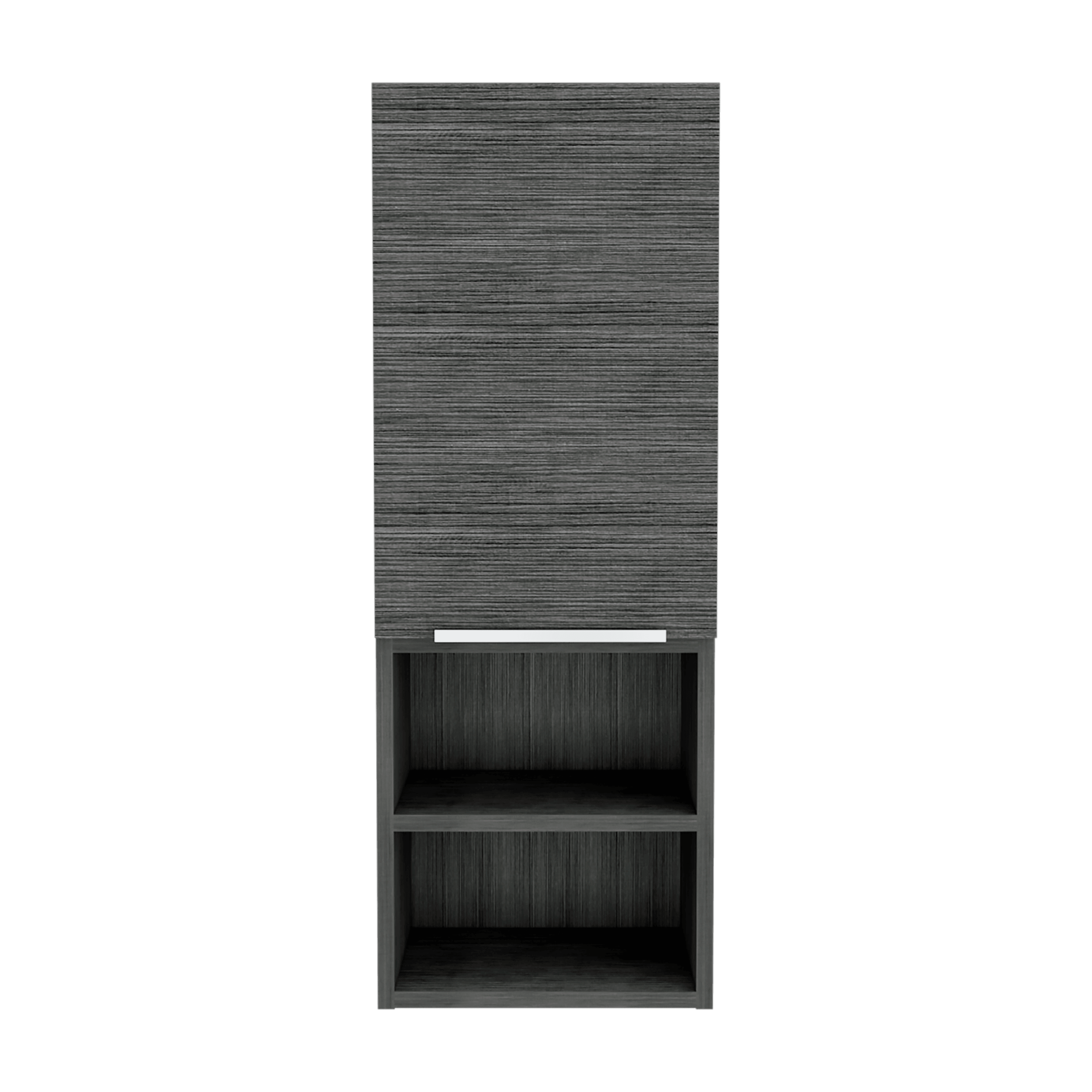 GABINETE DE BAÑO REAL, GRIS, CON TRES ENTREPAÑOS ZF