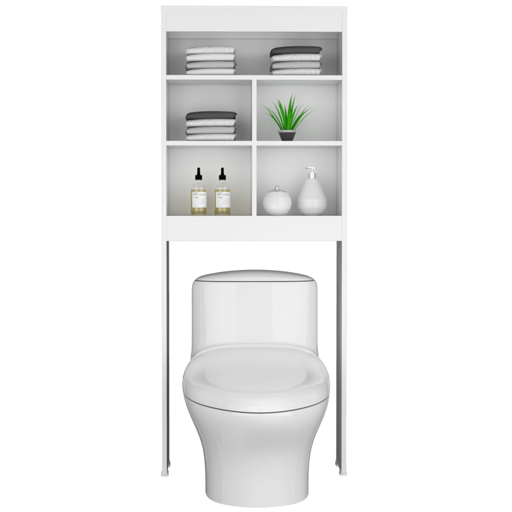 GABINETE DE BAÑO BABEL, BLANCO, AMPLIOS ESPACIOS PARA COLOCAR OBJETOS DECORATIVOS