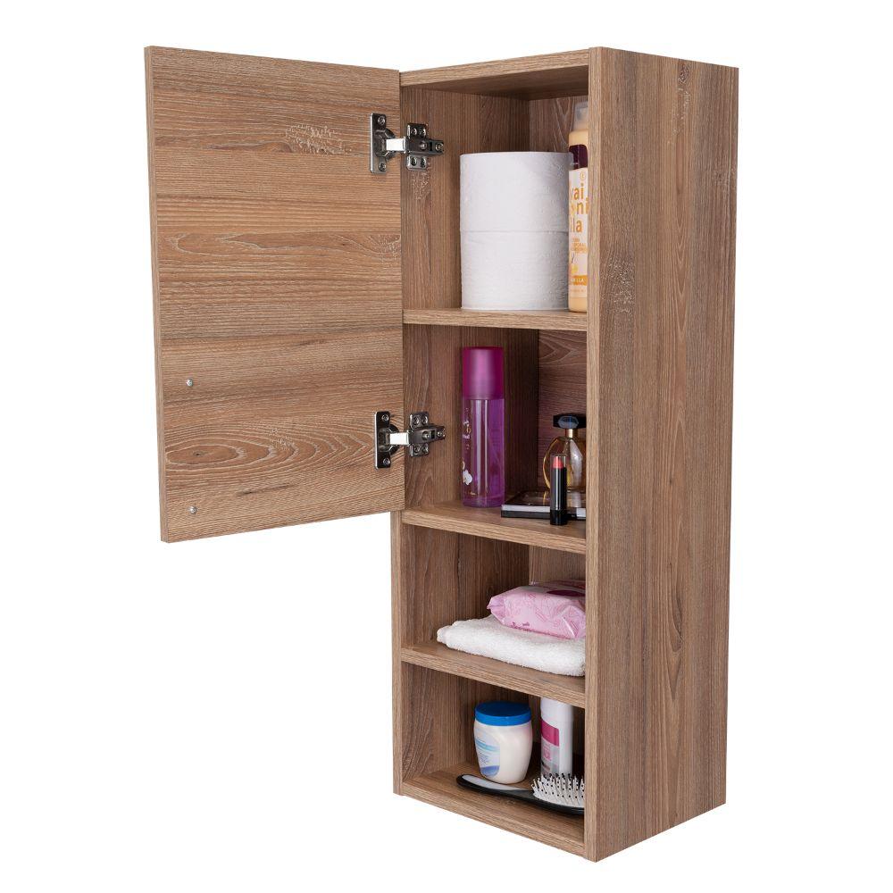 GABINETE DE BAÑO APOLIS, MIEL, CON ESPACIO PARA GUARDAR OBJETOS DE ASEO PERSONAL