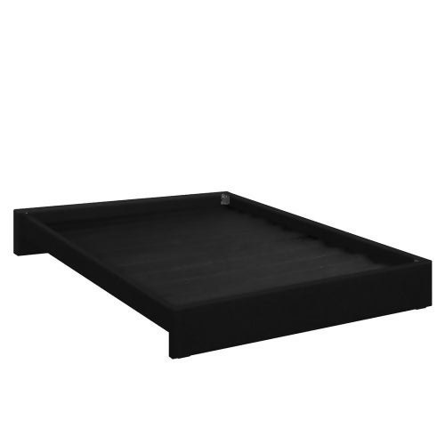 BASE CAMA TAPIZADA COLOR NEGRO TELA 200X200 KING