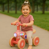 TRICICLO PASEADOR BEBES NIÑOS 4 RUEDAS LUCES LED MUSICAL