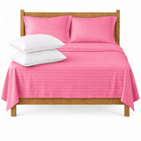 Combo Juego de sábanas + 2 almohadas siliconadas doble