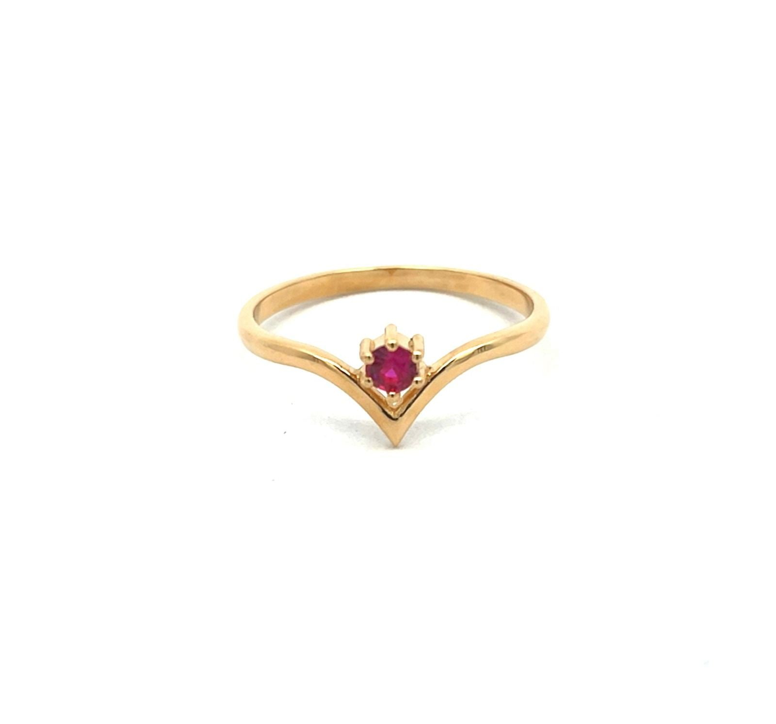 ANILLO DAMA V CON ENGASTE