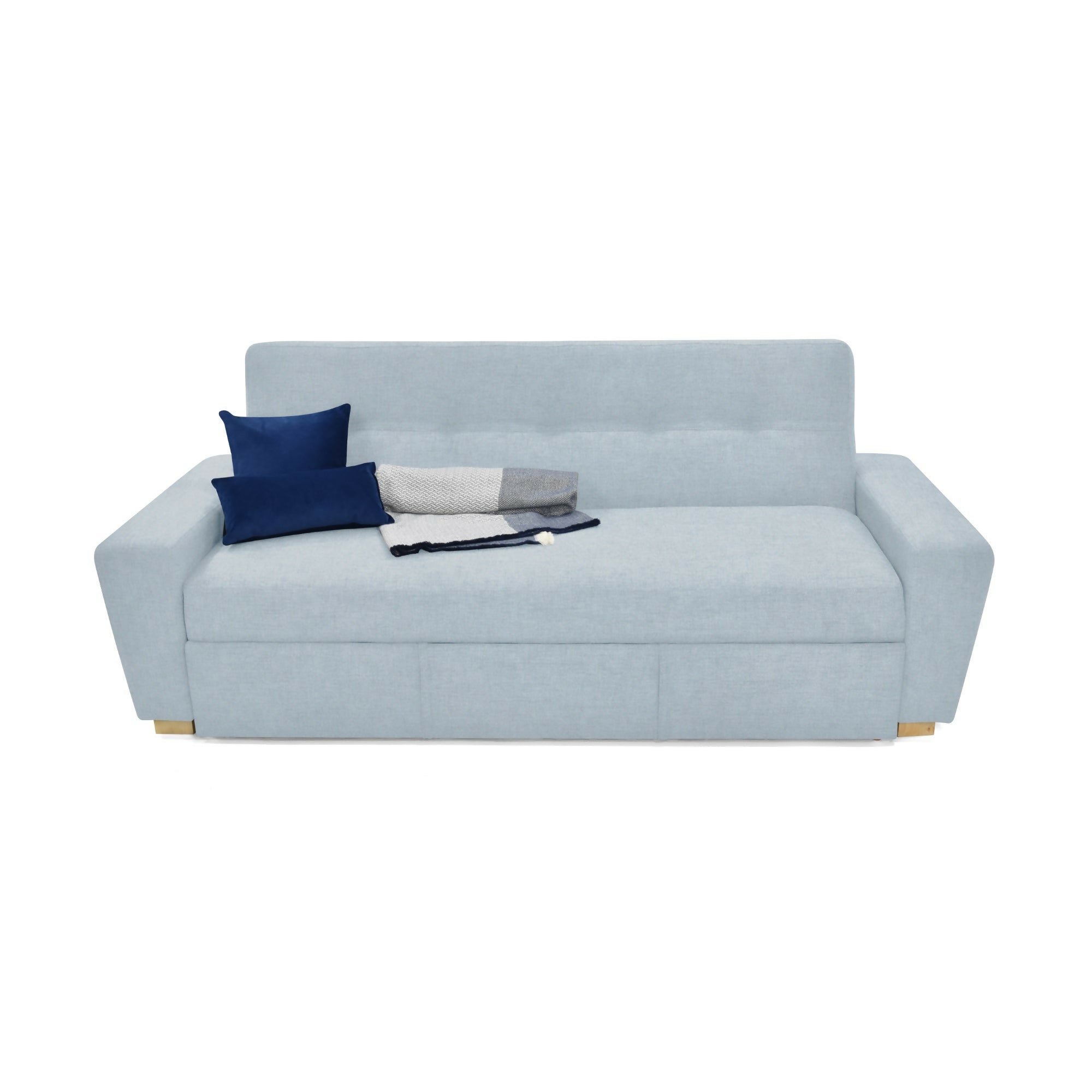SOFA CAMA RECLINABLE HAMBURGO 210X88X87 TELA PLATA