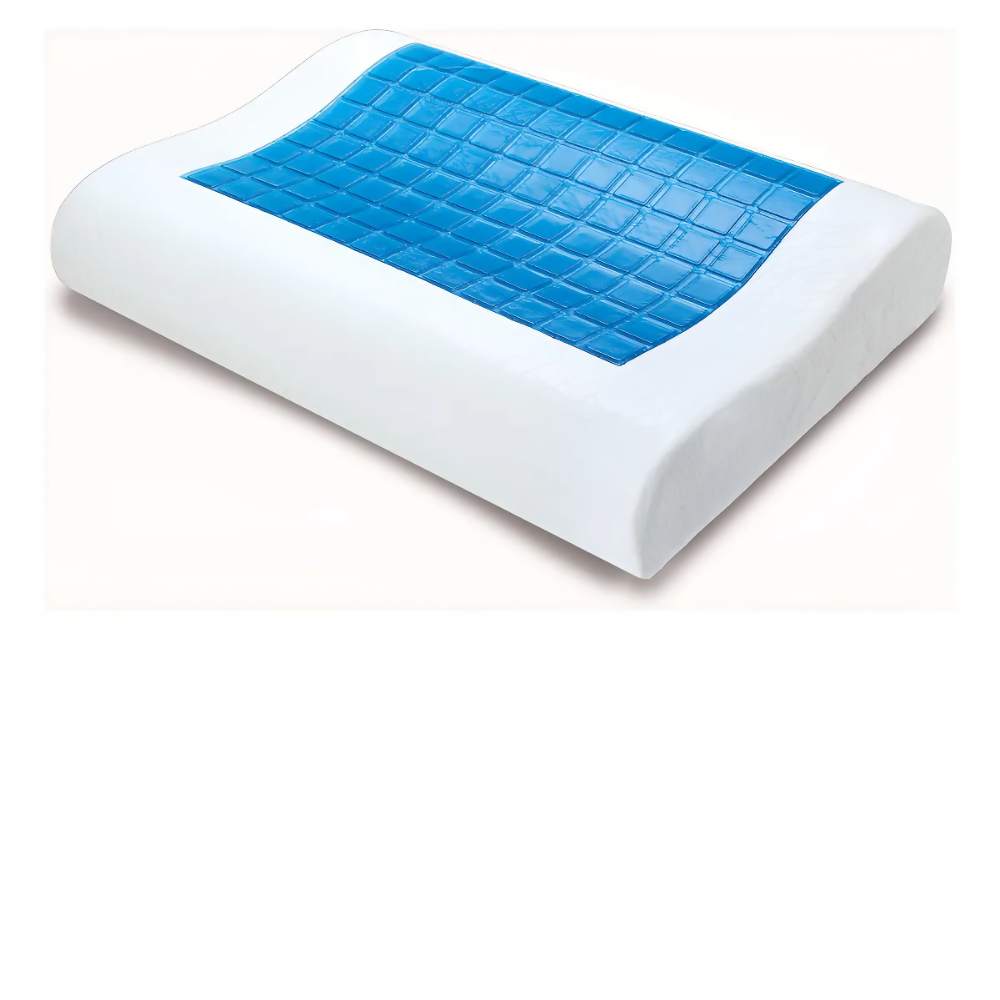 ALMOHADA ORTOPÉDICA CON MEMORIA Y GEL REFRESCANTE ENERGY PLUS 60X40CM ERGONÓMICA ANTIÁCAROS HIPOALERGÉNICA FUNDA LAVABLE IDEAL PARA DOLORES DE CUELLO Y MEJORAR EL SUEÑO.