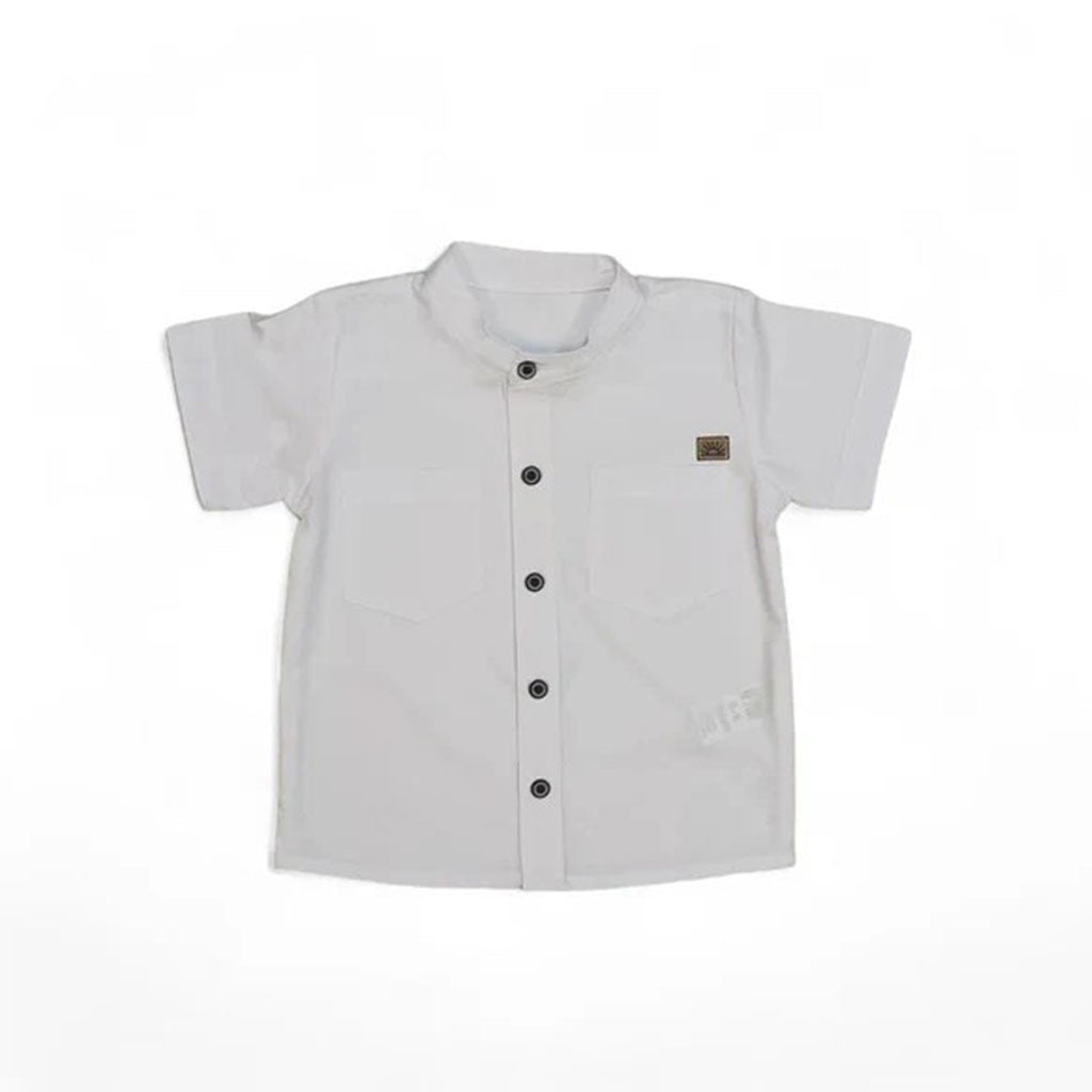 7508 - CAMISA OXFORD MANGA CORTA PARA NIÑO | CAMISA BOTONES ALGODÓN
