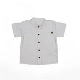 7508 - CAMISA OXFORD MANGA CORTA PARA NIÑO | CAMISA BOTONES ALGODÓN