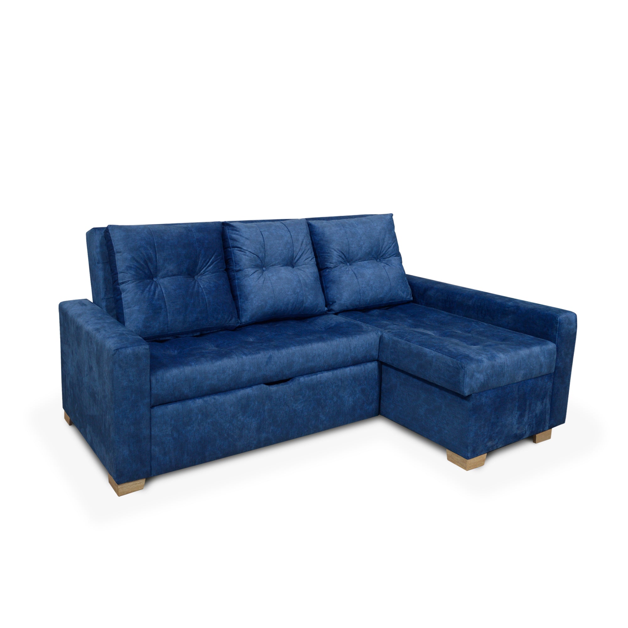 ESQUINERO SOFACAMA CARSON 228 X 102 TELA AZUL