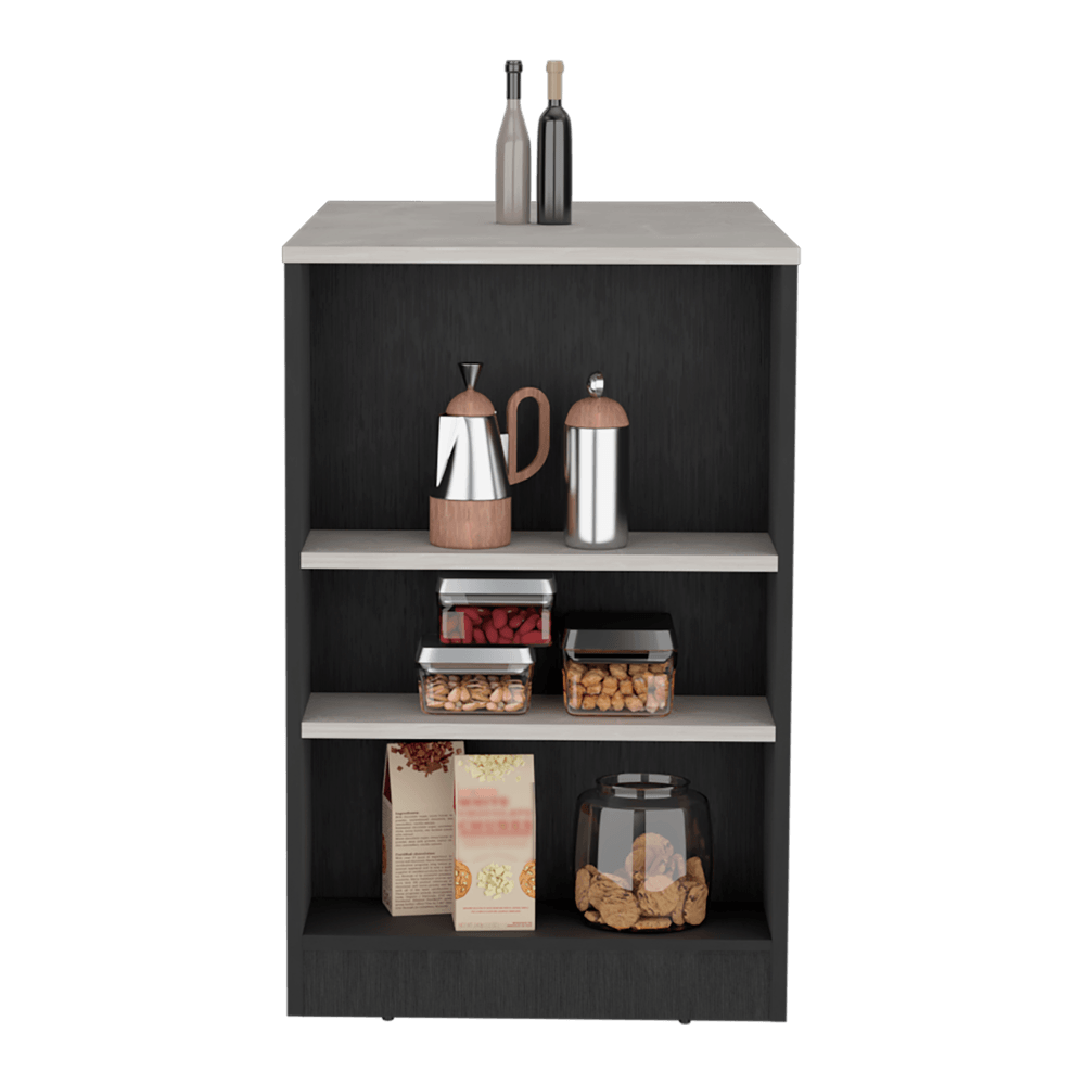 BARRA DE COCINA VICTORY, WENGUE, CON RODACHINES ZF